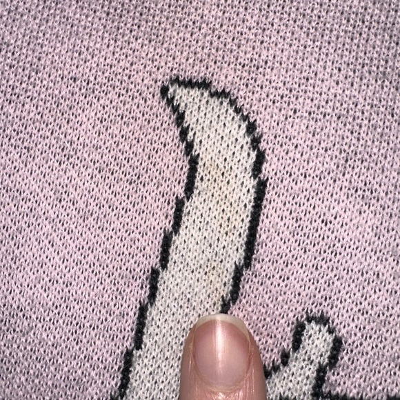 Rip n Dip • Unisex Falling For Nermal Pink & White Cat Sweater - Picture 10 of 16